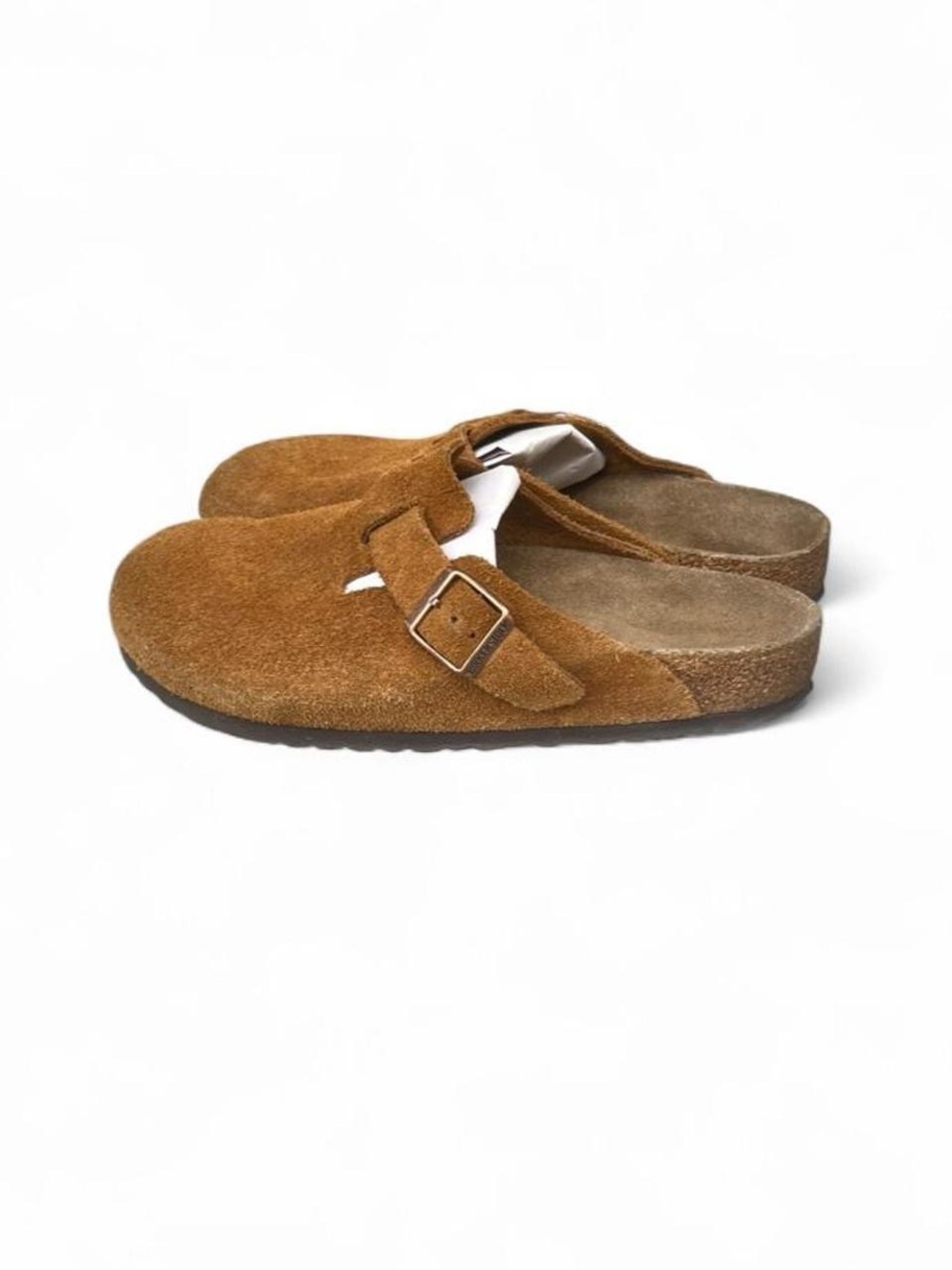 Birkenstock Boston Mink Brown Suede Clogs Soft Footbed EU 42 US Men's 9 Regular - Picture 7 of 8